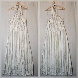 Happy Nature By Kate Hudson Women’s Halter Style Maxi Dress Size 14 NWT Cutout